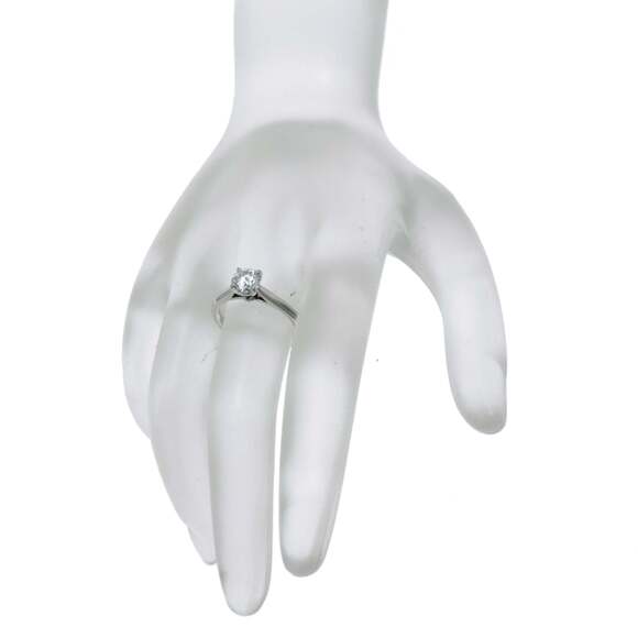 1895 platinum ring Cartier Silver size 48 EU in Platinum  CARTIER Authentic Silver Diamond 1895 Ring #48